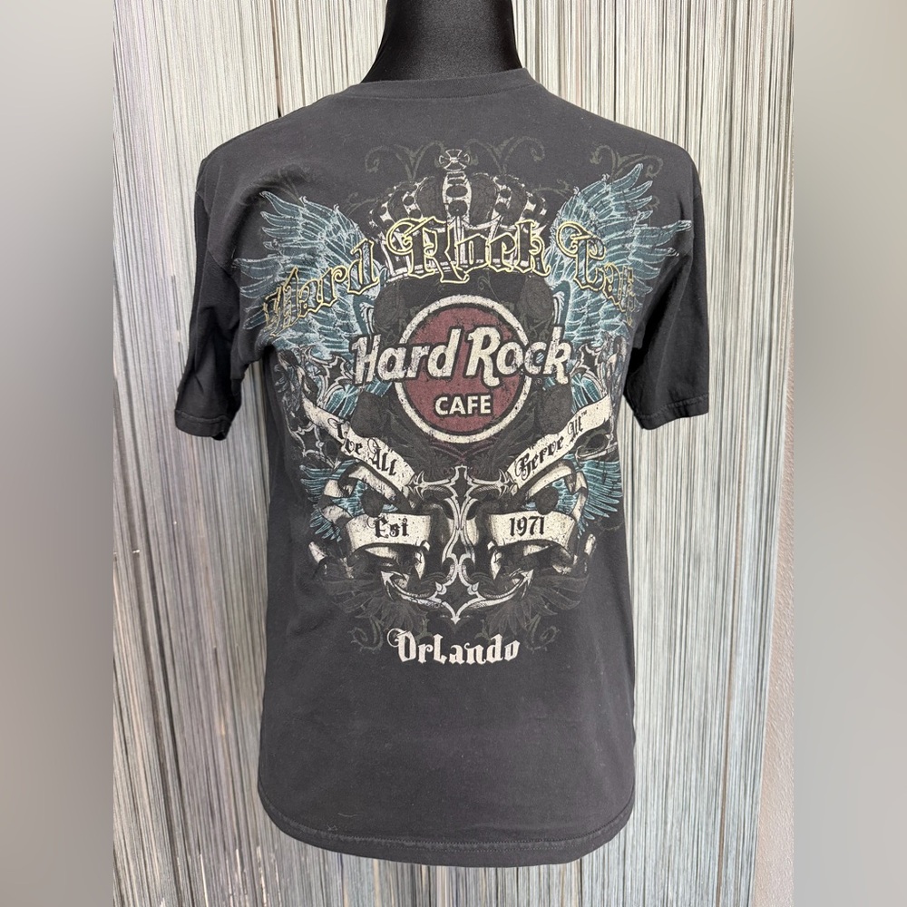 Hard Rock Cafe Black and Blue Graphic Tee - Picture 4 of 7